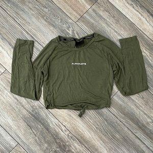 Alphalete Front Tye Longsleeve Crop